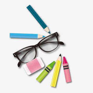 开学教育培训学生用品免抠