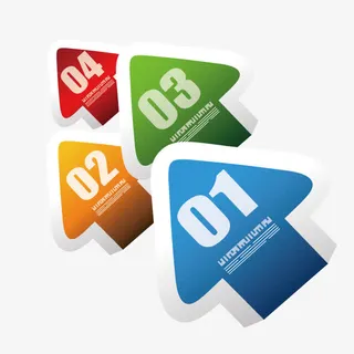 矢量方向指示箭头免抠