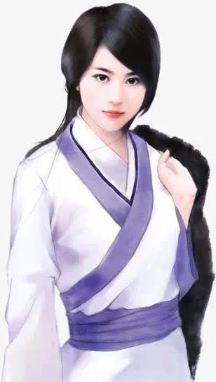 手绘古风帅气男子免抠