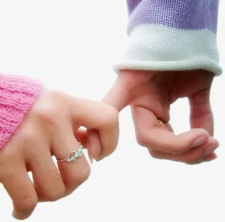 手牵手男女免抠