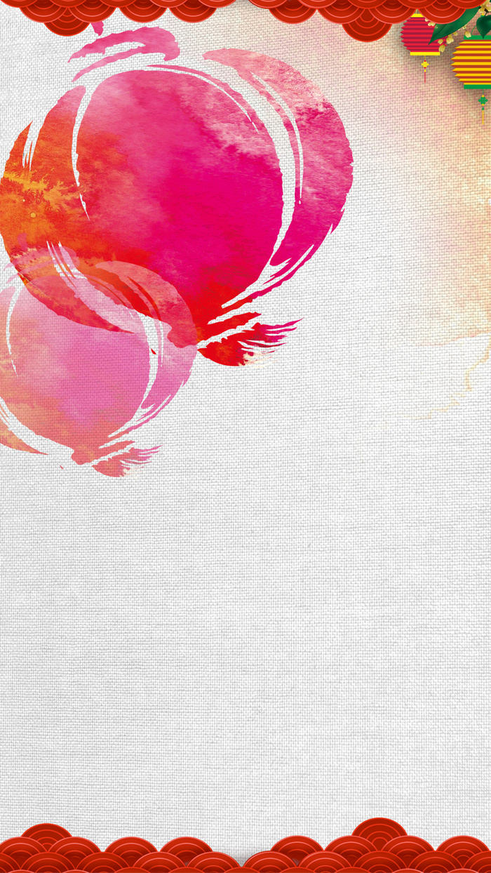 彩色灯笼春节背景高清