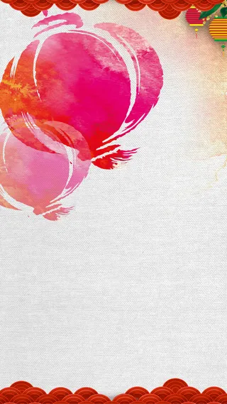 彩色灯笼春节背景高清