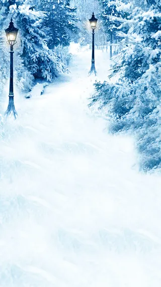 冬雪H5背景高清