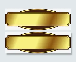 金色闪耀标签免抠