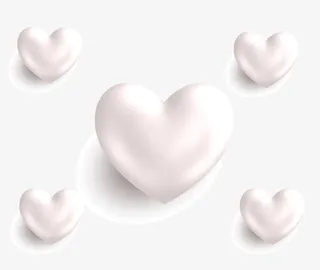 立体心形图标免抠