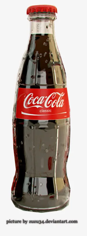 瓶装可乐实物免抠