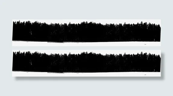 黑白简笔画草地免抠