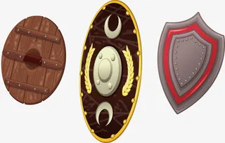 战斗防御盾牌免抠