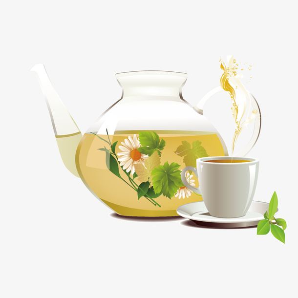 品尝香气扑鼻的花茶免抠