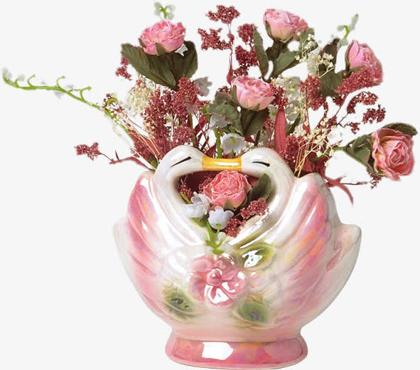 花瓶插花免抠
