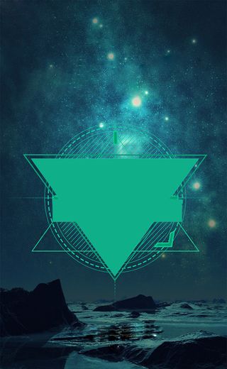 蓝色科幻H5背景高清