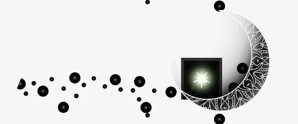 城堡梦幻蓝色海报免抠