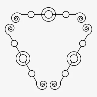 三角形线形边框免抠