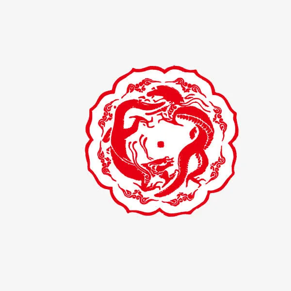 花纹底纹 红色 装饰 中国风免抠