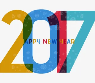 雪花花纹创意彩色2017免抠