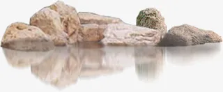 高清创意山水石头合成免抠