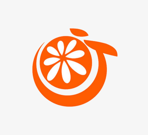 橙色橘子logo免抠