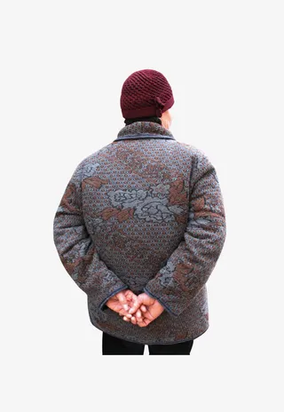 高清老人背影PNG免抠