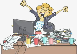 上班伸懒腰免抠