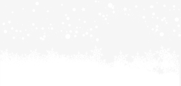 冬季漂浮白色雪花免抠