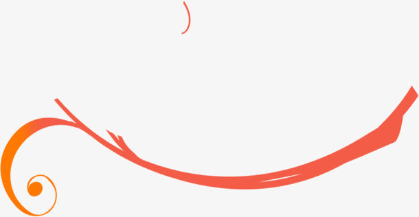 红色螺旋条纹夏天免抠