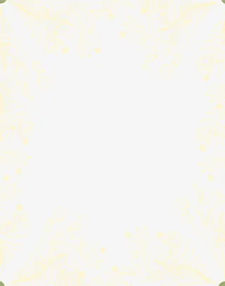 小清新黄色边框免抠