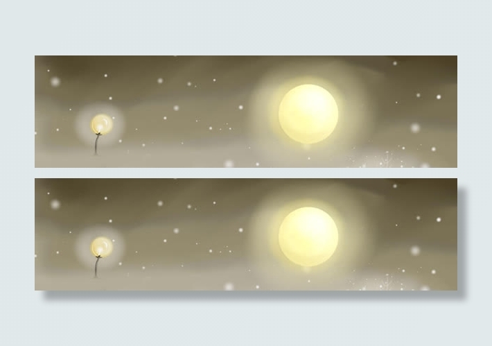 冬天雪景banner创意设计