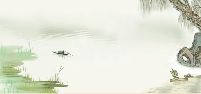 水墨山水家居电视背景墙烟雨江南高清