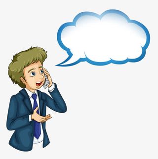 打电话的职场人士免抠