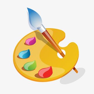 卡通绘画的工具设计矢量图免抠