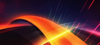 渐变红色黄光背景高清