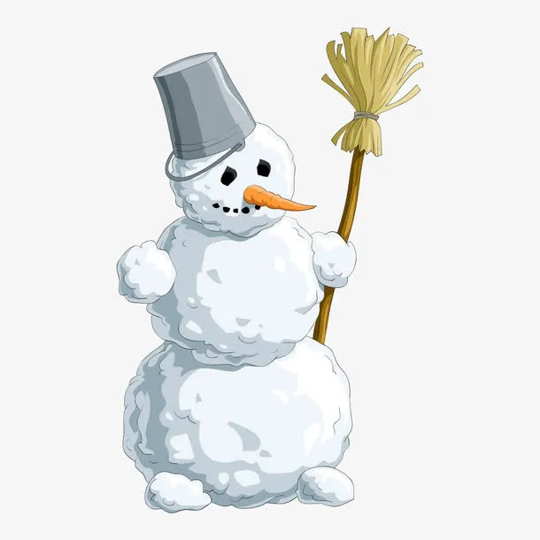 矢量雪人免抠