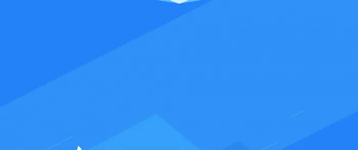 蓝色几何图案扁平banner高清