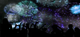 节日烟花狂欢背景高清
