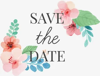 粉色手绘花藤标签免抠