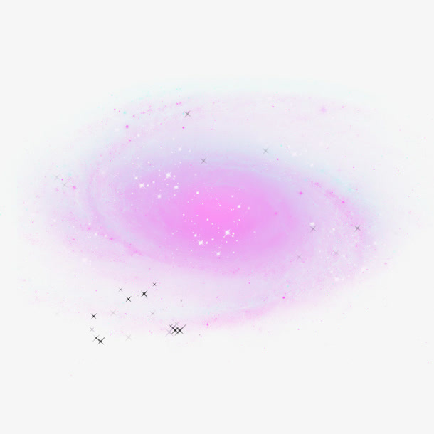 梦幻背景紫色星云免抠