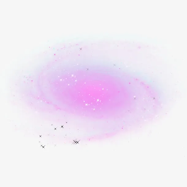 梦幻背景紫色星云免抠