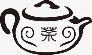 手绘卡通茶壶免抠