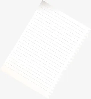 手绘白色纸张免抠