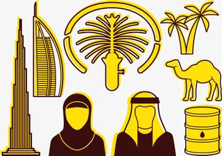 矢量图迪拜免抠