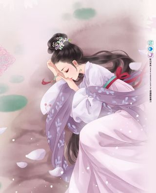 古典唯美女主页装修免抠