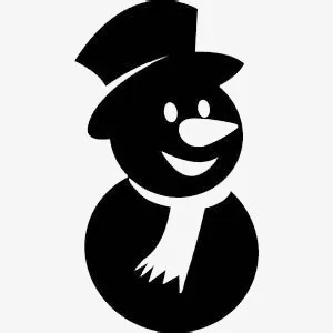 雪人手绘画免抠