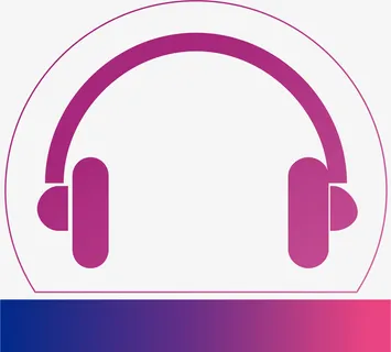 时尚炫彩耳机渐变UI设计免抠