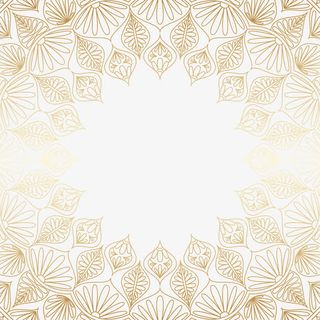 植物花纹边框纹理免抠