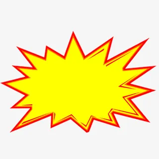 爆炸图，红边，黄，标签-免抠