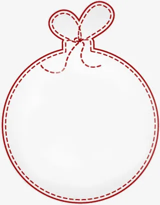 圣诞雪球边框免抠