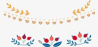 手绘花朵装饰图案免抠