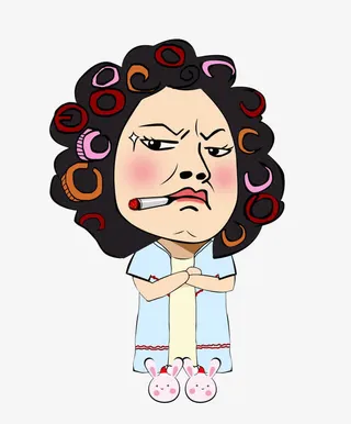 包租婆卡通人物免抠