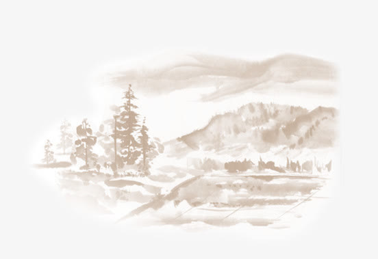 水墨山水免抠