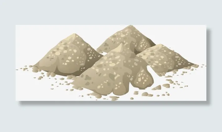 矢量沙石免抠